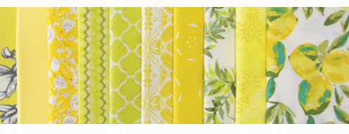 Fat Quarter Bundle - Color Master Curated bundles - Art Gallery Fabrics - Lemon Green Edition