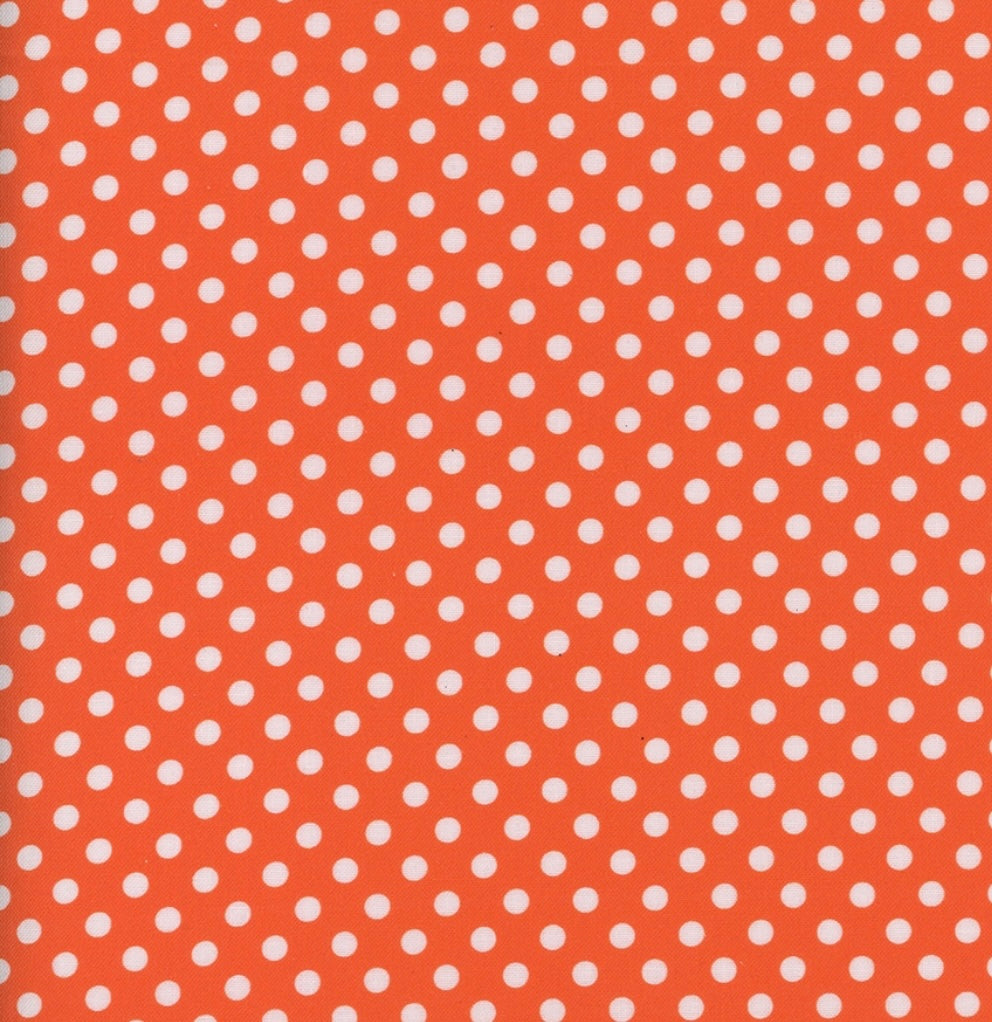 COTTON - Polka Dot - Orange