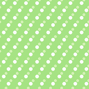 COTTON - Janey Dot dot dot on Light Green - Clothworks